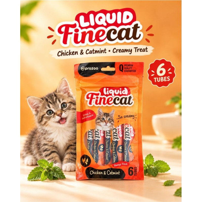 FineCat Liquid Kurczak + kocimiętka 90g