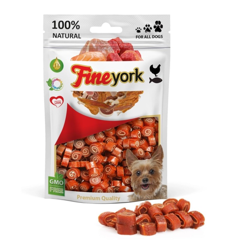 FineYork Rolki Kurczak z rybą 80g