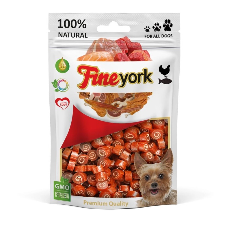 FineYork Rolki Kurczak z rybą 80g