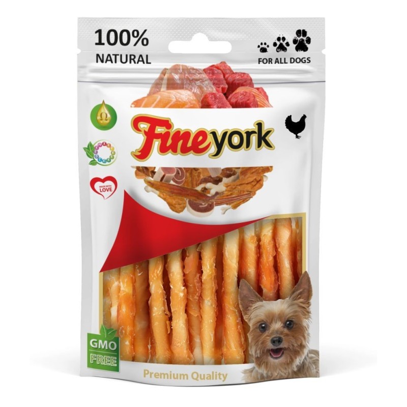 FineYork Skóra biała owinięta mięsem kurczaka 80g