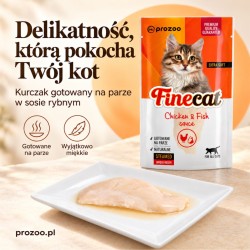 FineCat Kurczak gotowany na parze w sosie rybnym