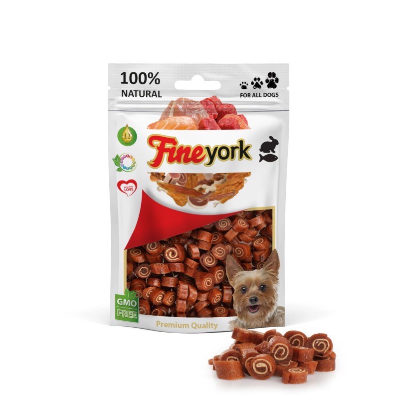 FineYork Rolki Królik z rybą 80g