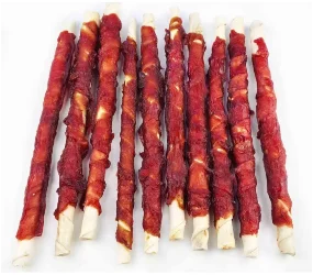 Skóra biała owinięta mięsem kaczki 25cm 500g