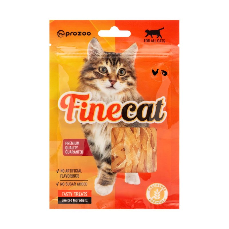 FineCat Paseczki Kurczak + Krewetki 50g