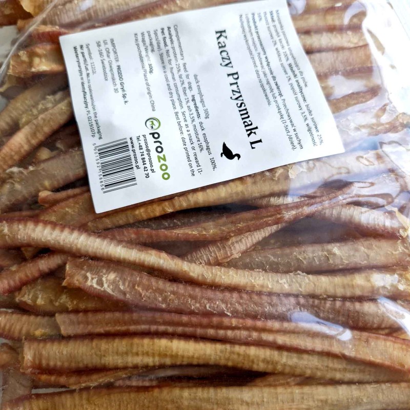 Kaczy przysmak (suszony przełyk kaczki) 300g
