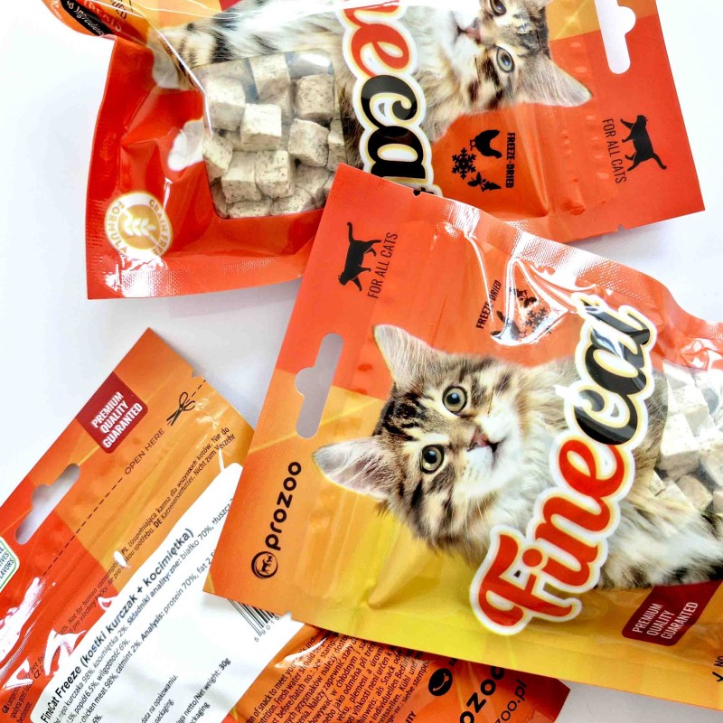 FineCat Freeze Kurczak + kocimiętka 30g