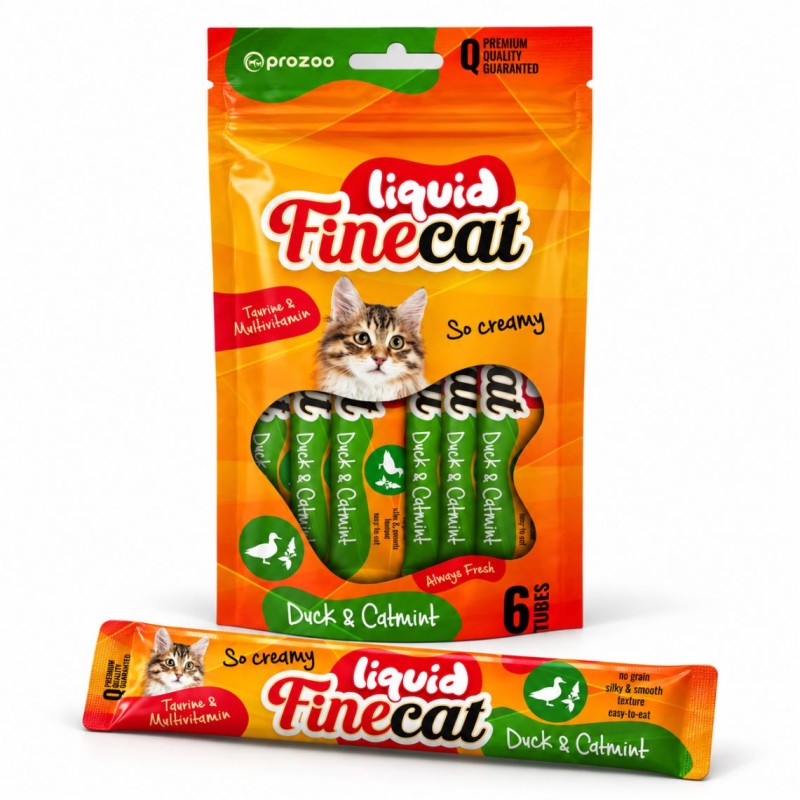 FineCat Liquid Kaczka +  kocimiętka 90g