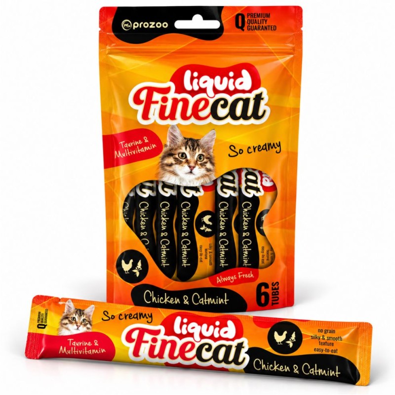 FineCat Liquid Kurczak + kocimiętka 90g