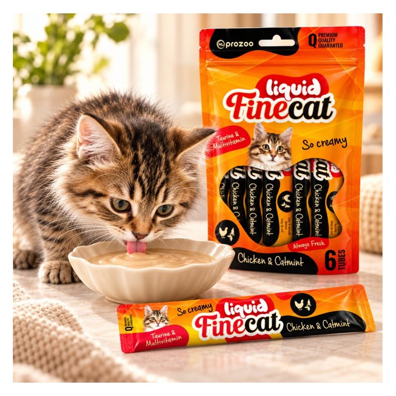 FineCat Liquid Kurczak + kocimiętka 90g