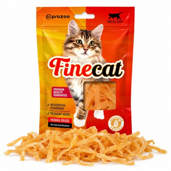 FineCat Paseczki Kurczak + Krewetki 50g